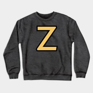 Funky Yellow Letter Z Crewneck Sweatshirt